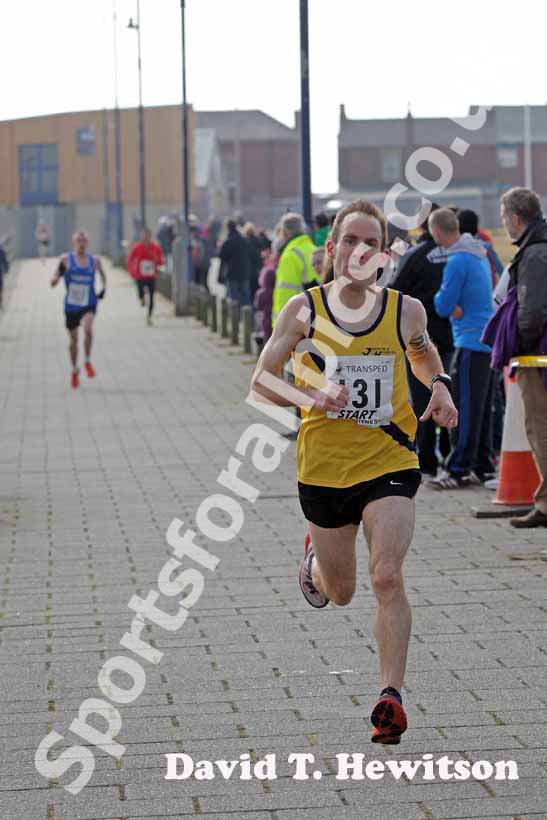 Andy Burn (Jarrow), 2nd in the Transped Blyth Valley 10k.